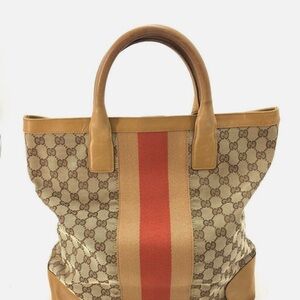 Gucci Beige and Orange Women's Tote Bag